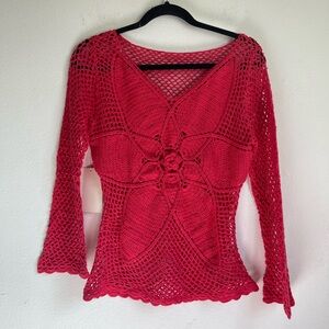 Pink cute crochet small